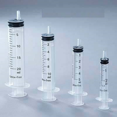 Omnifix Einmalspritzen, von 3 ml bis 20 ml, 3-teilig, Luer-Lock-Ansatz