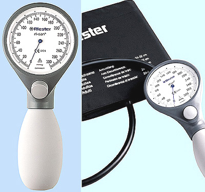 Ri-San Blutdruckmessgerät, Ø 64 mm, mit Klettmanschette, verschiedene Farben