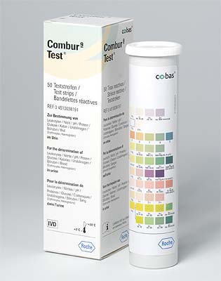 Combur 9 Test, 50 oder 100 Stück, Import- oder deutsche Ware, Harntest Urintest